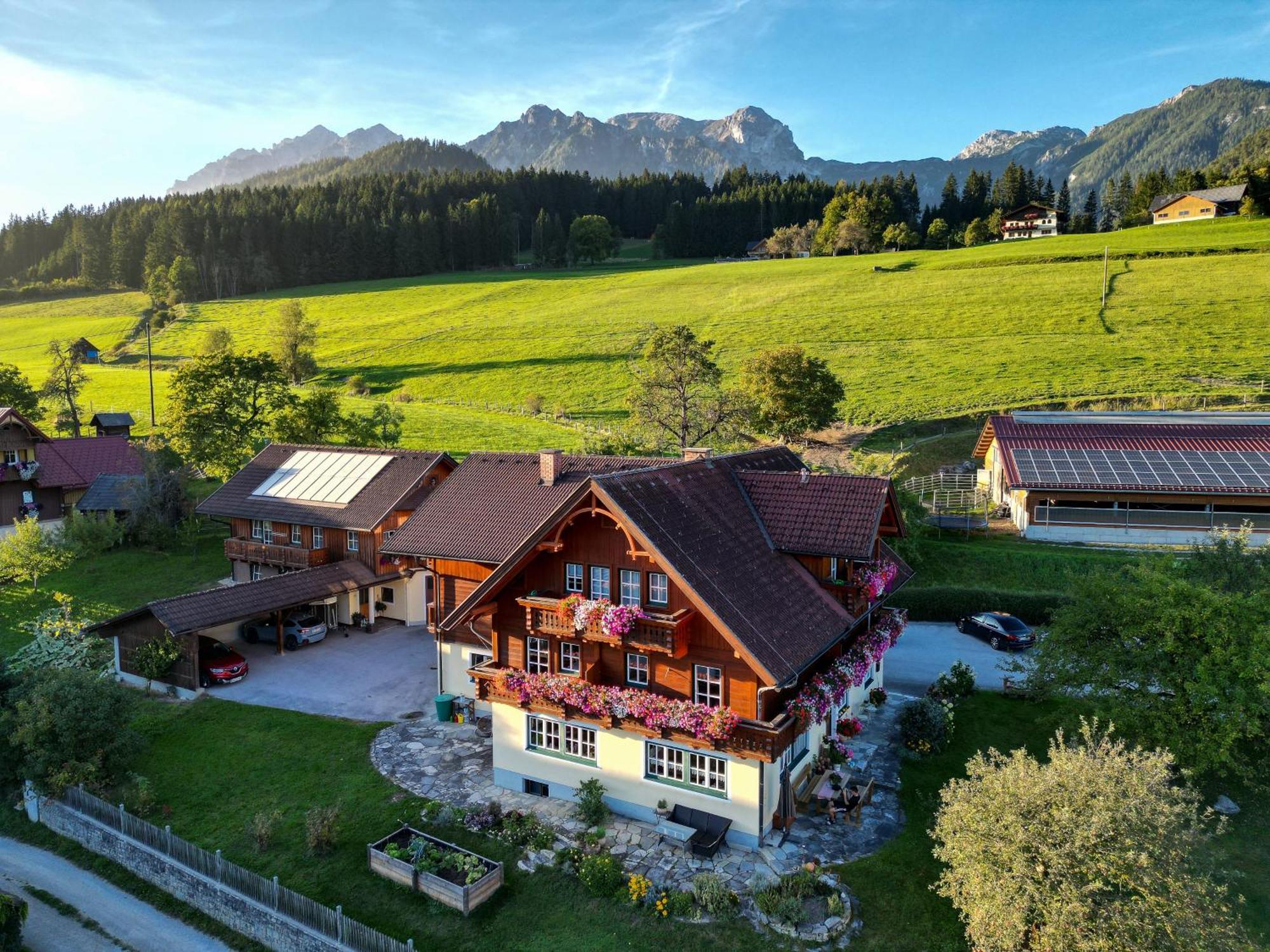 Linarhof Apartment Urlaub Am Bio Bauernhof Haus im Ennstal Ngoại thất bức ảnh